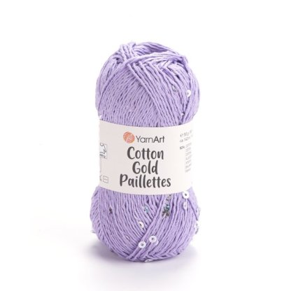 Cotton Gold Paillettes 7116 fialová