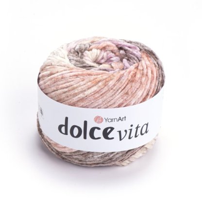 Dolce Vita 3404 - smetanová, lososová, růžovofialová, hnědobéžová
