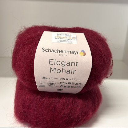 Elegant Mohair 032 vínová