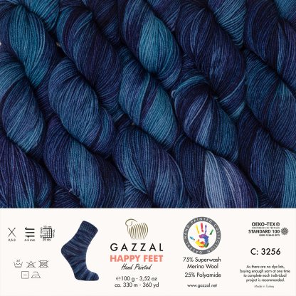 Happy Feet 3256 Mosaic Blue