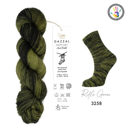 Happy Feet 3258 Rifle Green