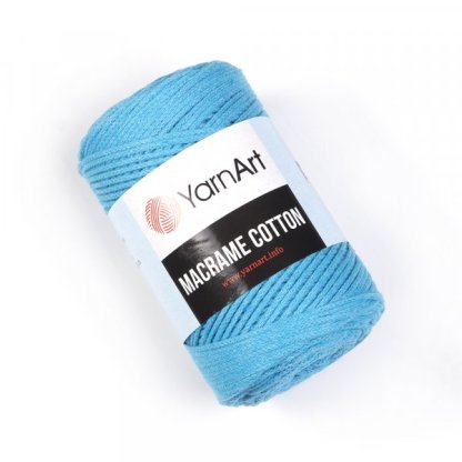 Macrame Cotton 763 sv. modrá