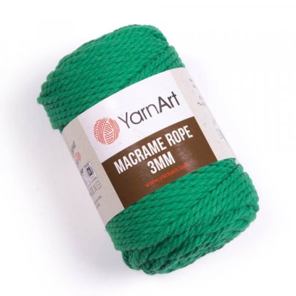 Macrame Rope 3mm - 759 zelená