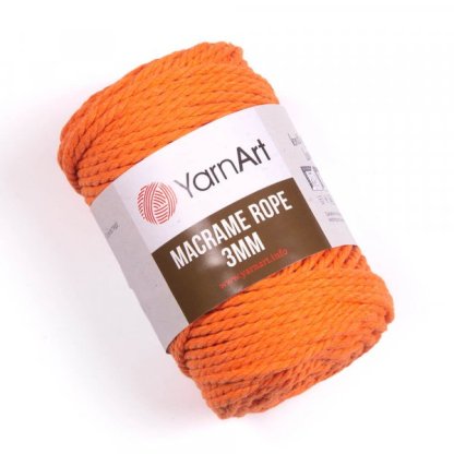 Macrame Rope 3mm - 770 oranžová