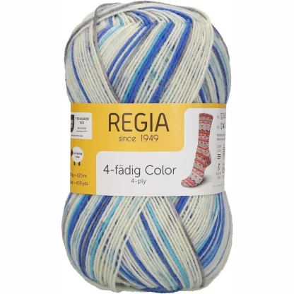 Regia Soft Spots Color 4-ply 100g - 4092 Blue Moon