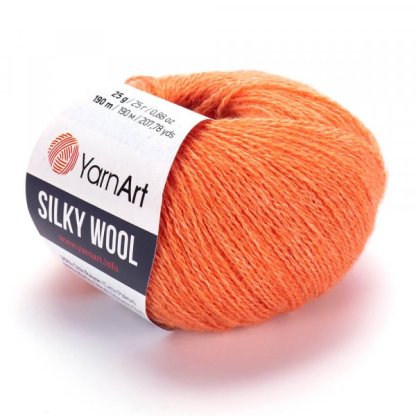 Silky Wool 338 pomerančová