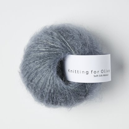 Soft Silk Mohair - Dusty Petroleum Blue