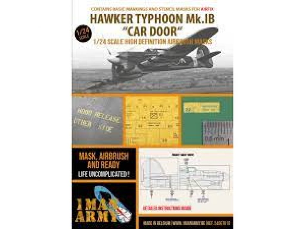 1MAN ARMY 1/24 24DET018 Hawker Typhoon Mk.IB "Car Door"