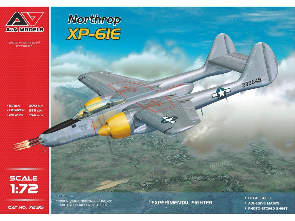 A&A MODELS 7235 1/72 Northrop XP-61E