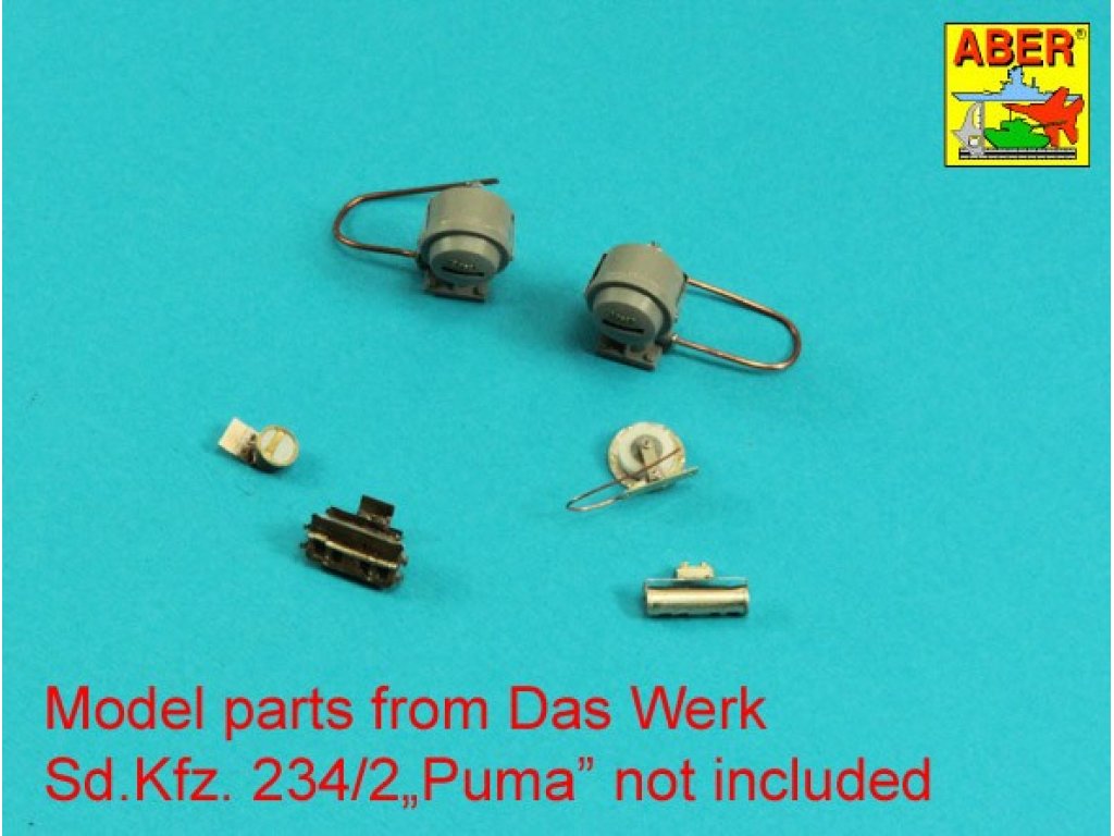 ABER 1/16 16202 German Accessories For Horn, Notek, Front, Tail And Convoy Lights