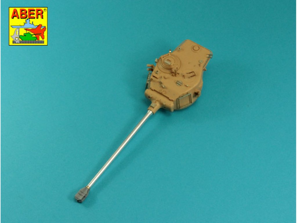 ABER 1/35 35L-120 105mm D1504 L/44 barrel with muzzle brake for Israeli Sherman M51