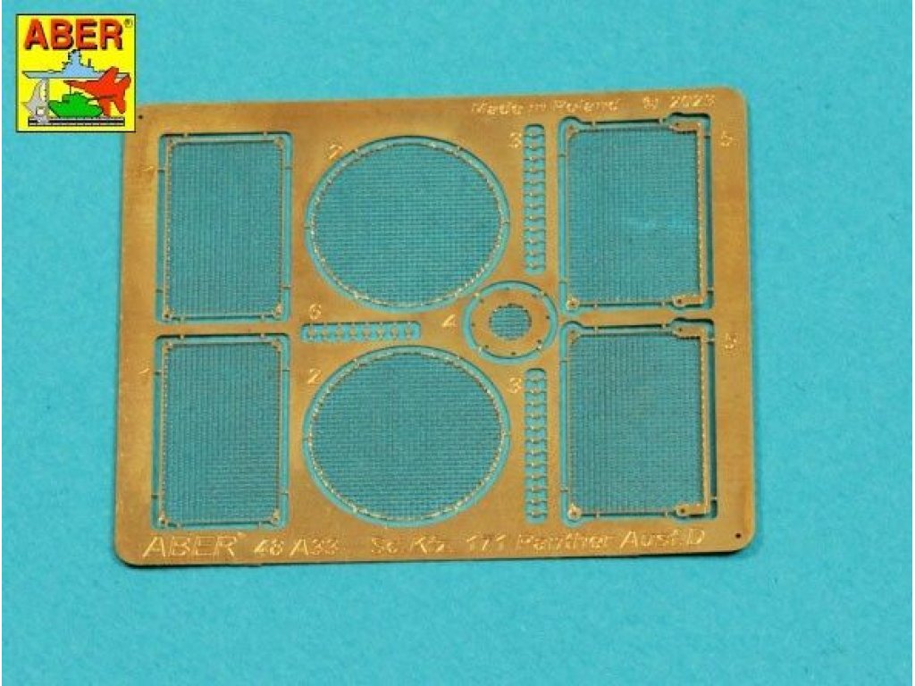 ABER 1/48 48A33 Grilles for Panther D