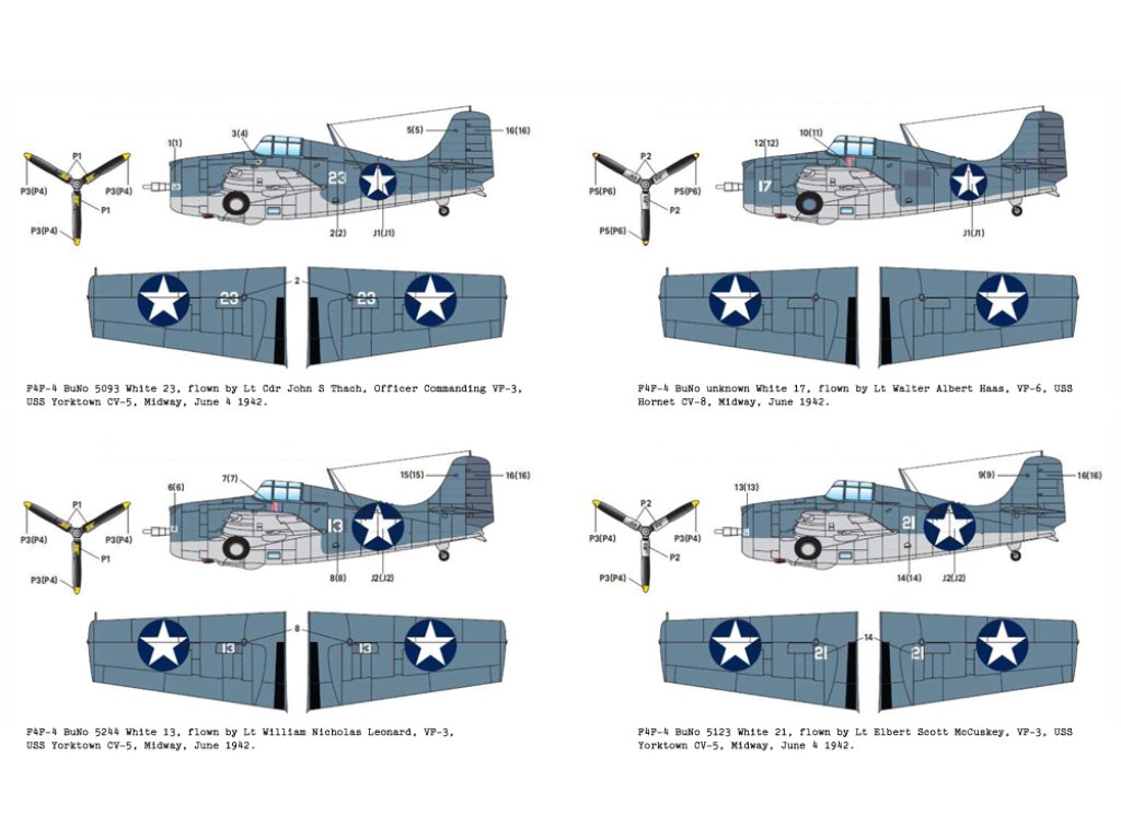 ACADEMY 1/48 12355 USN F4F-4 Wildcat "Battle of Midway" 