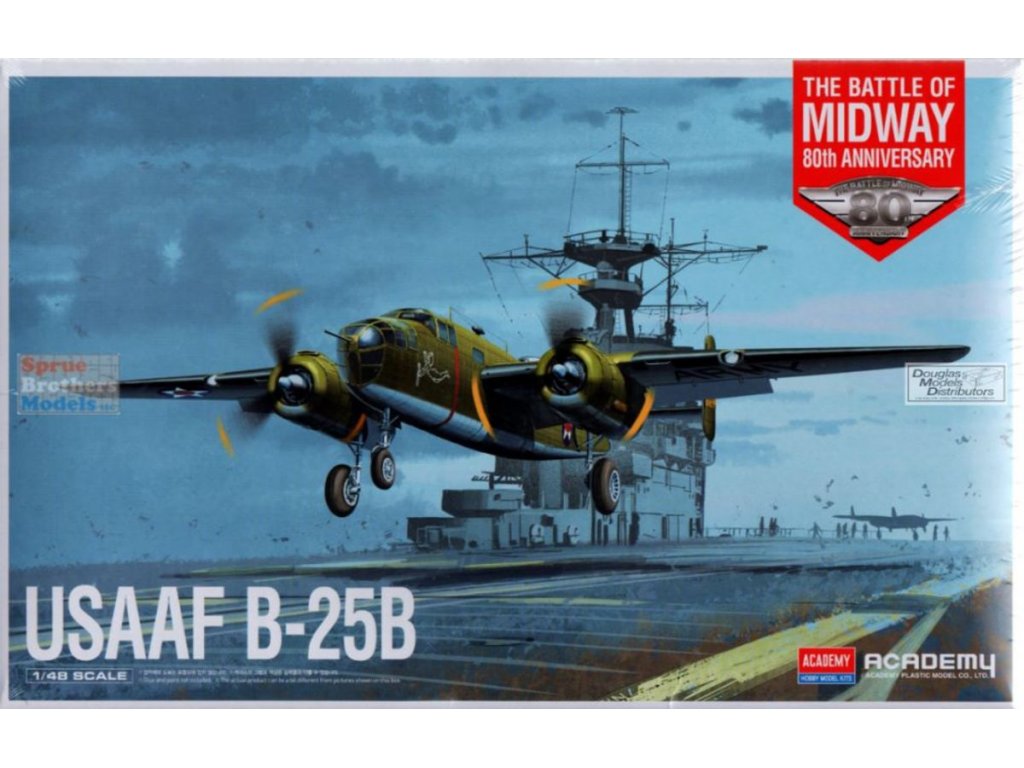 ACADEMY 1/48 USAAF B-25B Mitchell The Battle Of Midway 80th Anniversary