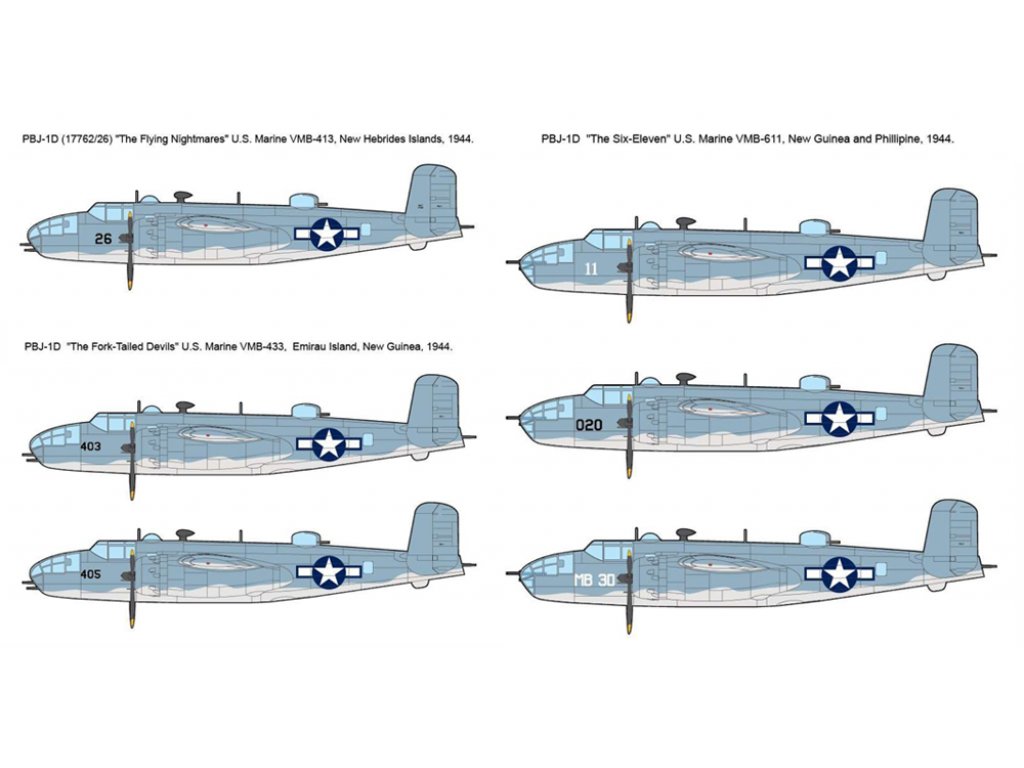 ACADEMY 1/48 USMC PBJ-1D (B-25 Mitchell)