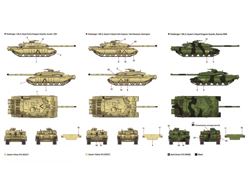 ACADEMY 1/72 British Army Challenger Mk.3 - Avax-Models