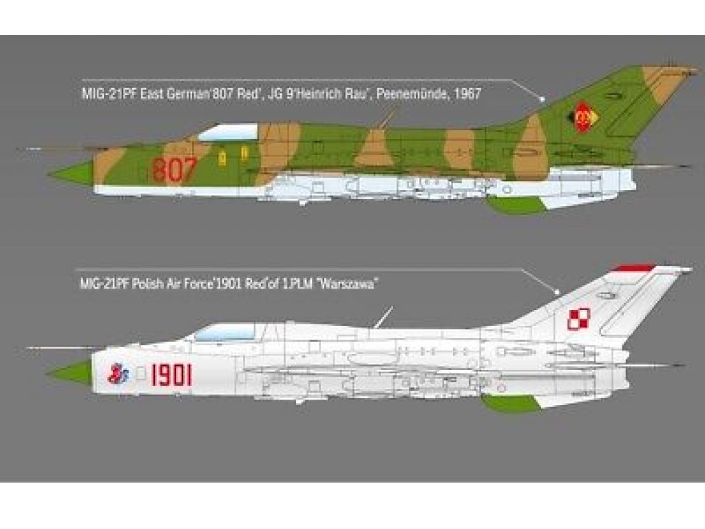 ACADEMY 12320 1/48 Russian Air Force MiG-21PF Fishbed-D  