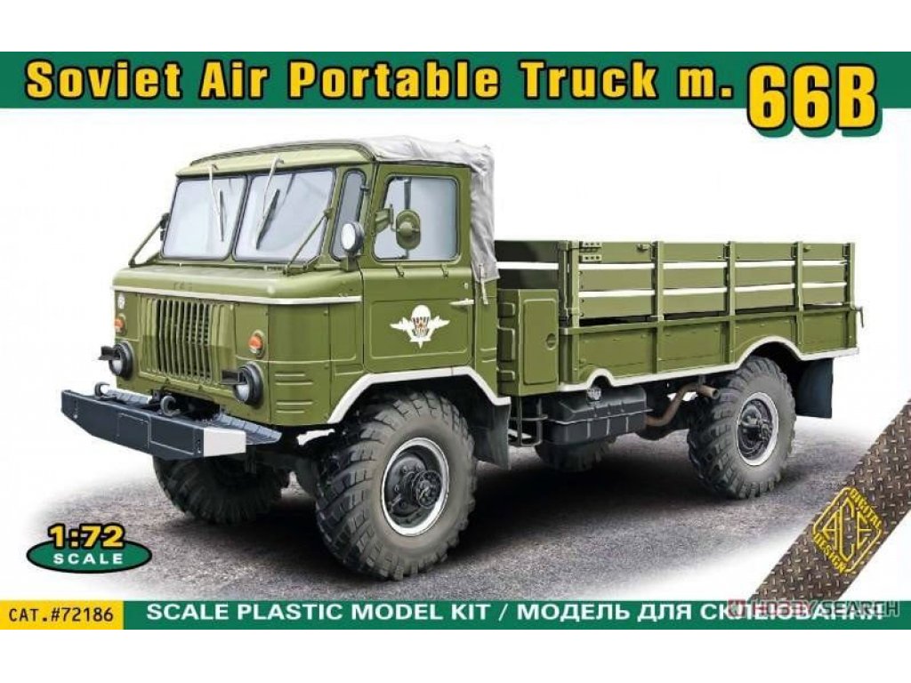 ACE 1/72 GAZ-66B Soviet 4x4 2t Truck for Airborne Forces