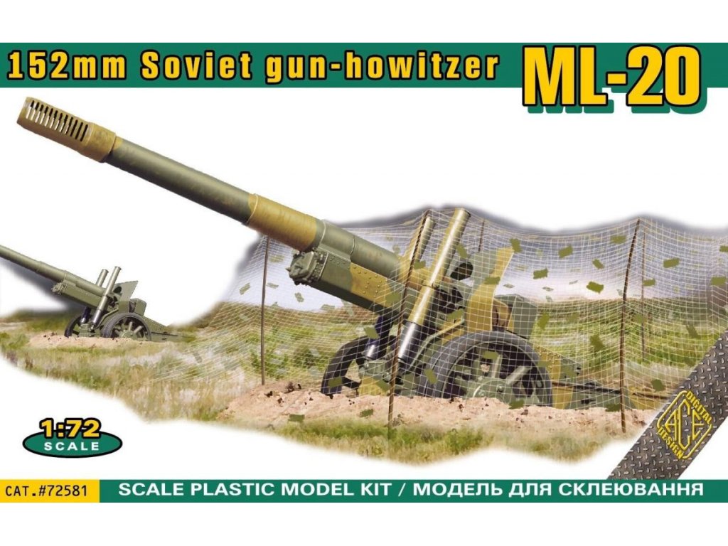 ACE 1/72 ML-20 152 mm Soviet Gun-Howitzer