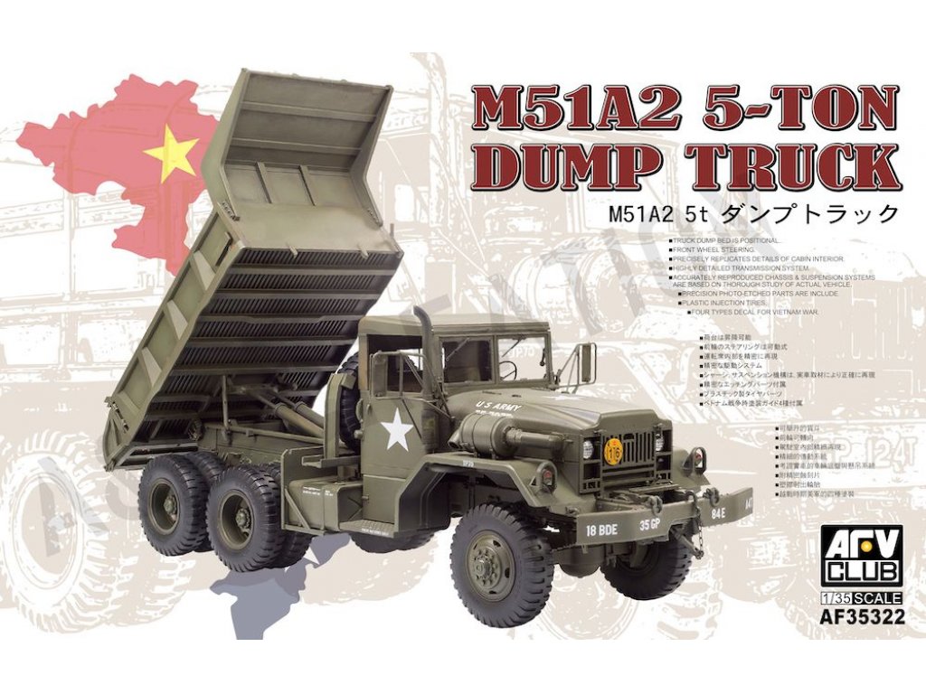 AFV CLUB AF35322 1/35 M51A2 5-Ton Dump Truck