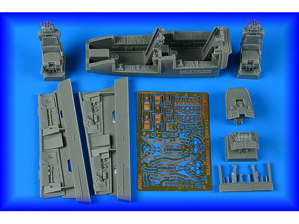 AIRES 1/48 TF-104G Starfighter cockpit set for KIN