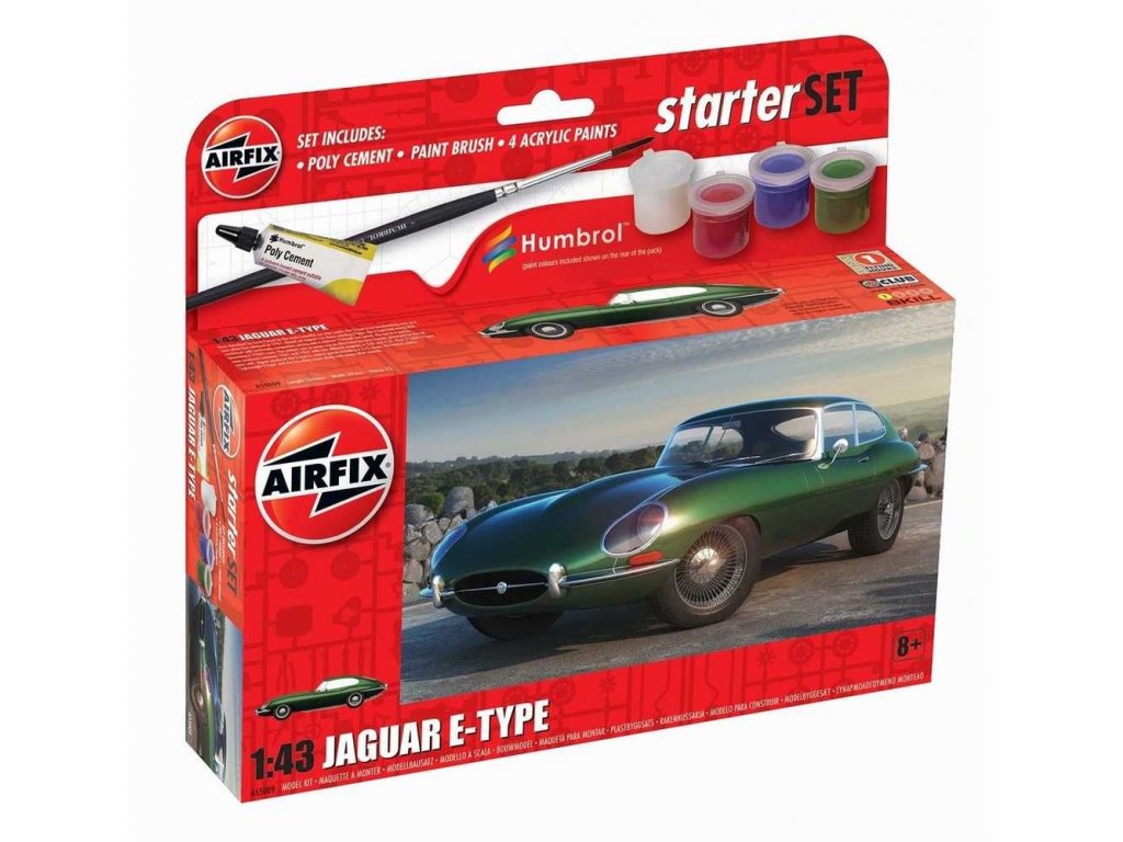 AIRFIX 1/43 Starter Set auto Jaguar E-Type