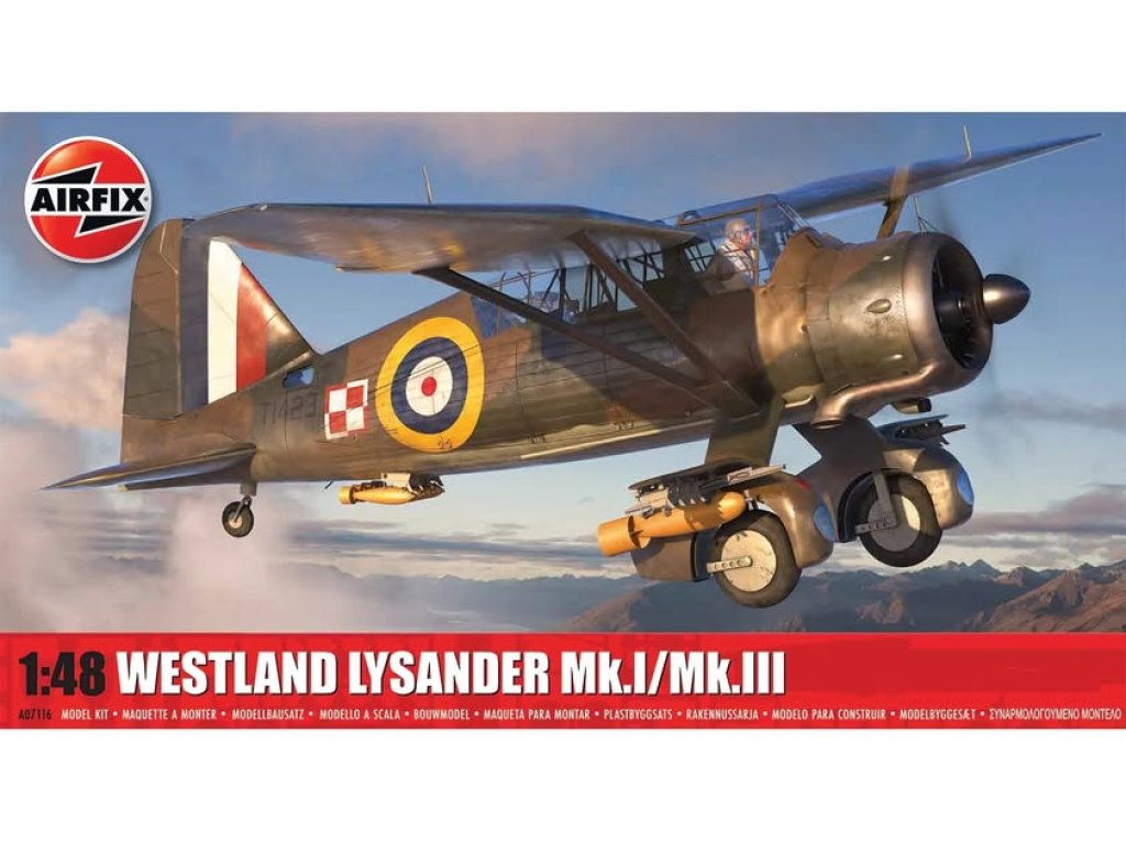 AIRFIX 1/48 A07116 Lysander Mk.I/III 