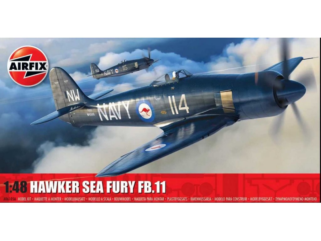 AIRFIX 1/48 Hawker Sea Fury FB.11 