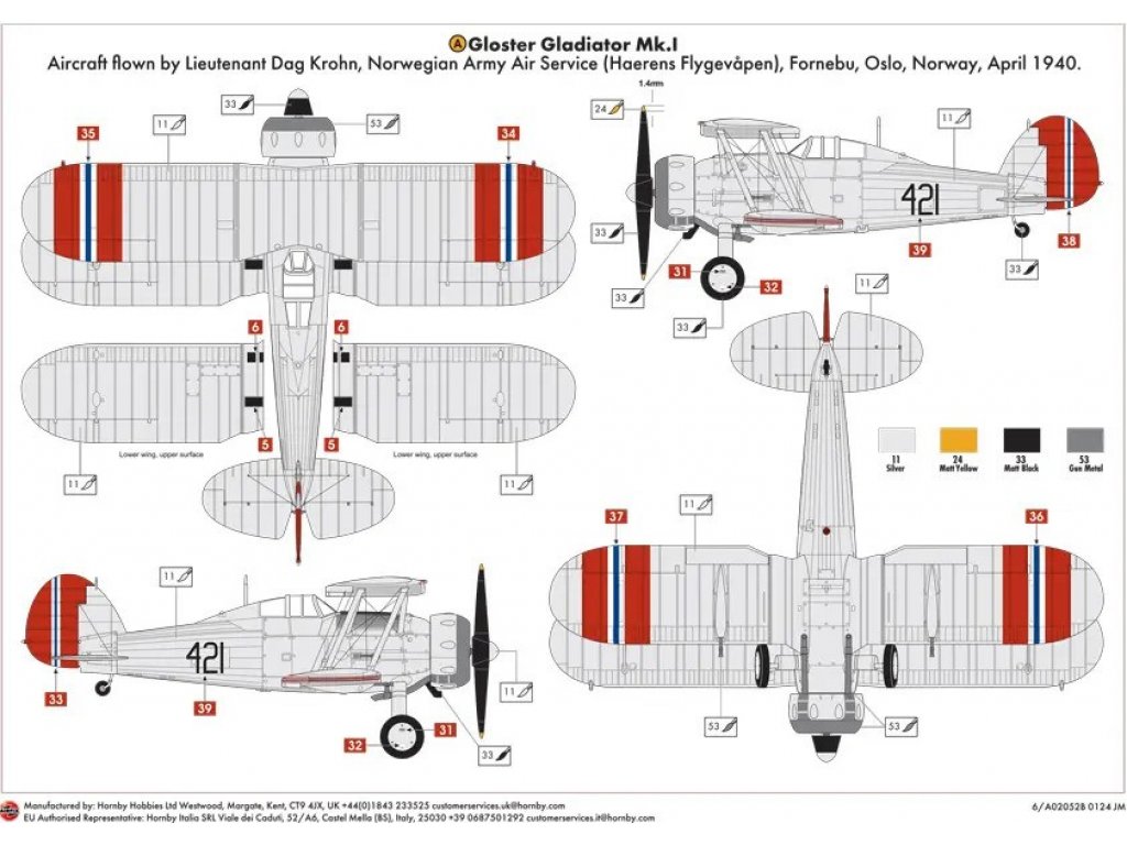 AIRFIX 1/72 Gloster Gladiator Mk.I/Mk.II