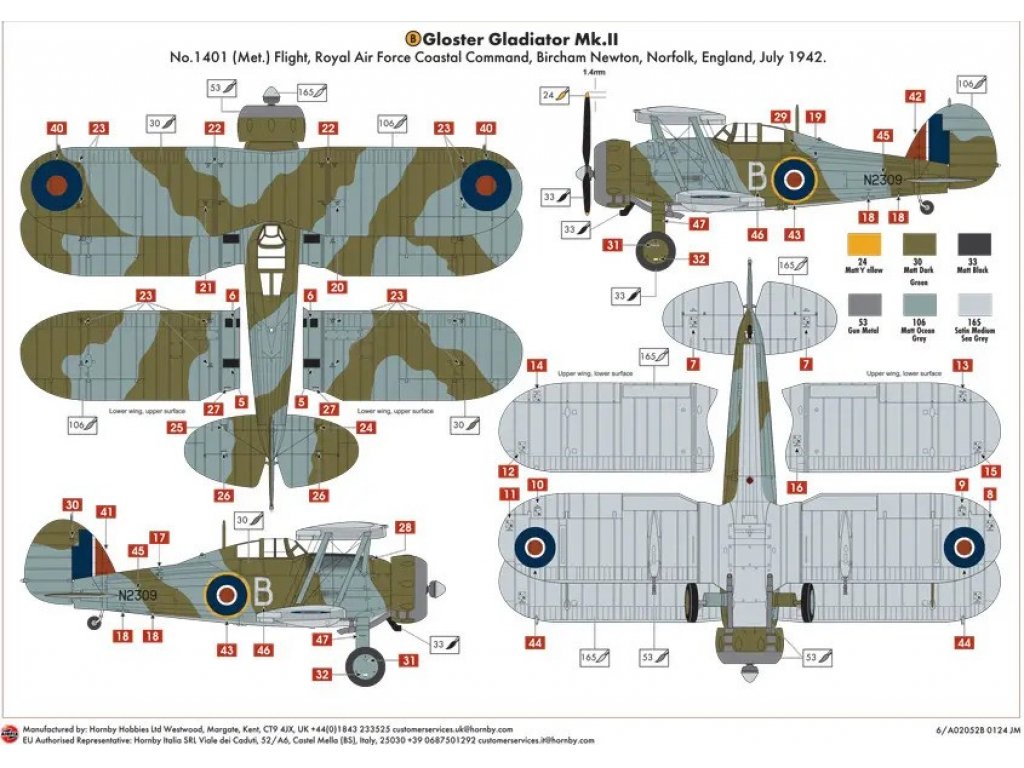 AIRFIX 1/72 Gloster Gladiator Mk.I/Mk.II