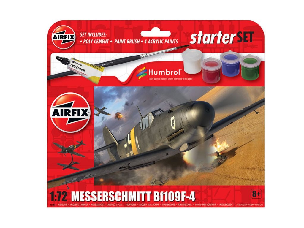 AIRFIX 55014 1/72 Starter Set - Messerschmitt Bf109F-4 