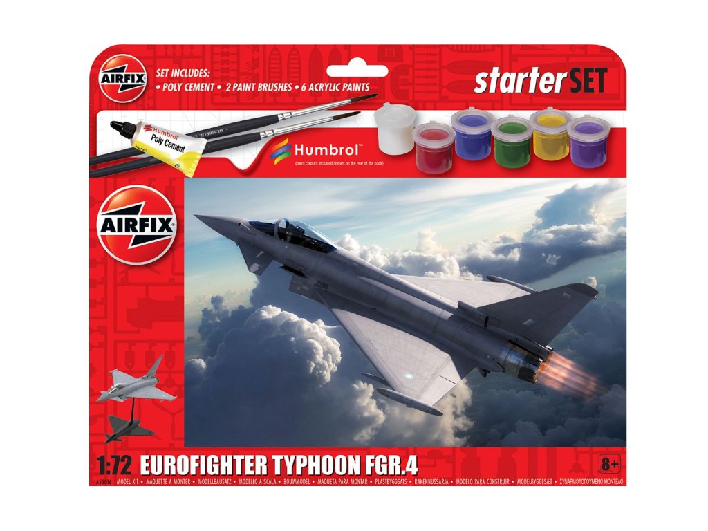 AIRFIX 55016 1/72 Starter Set Eurofighter Typhoon