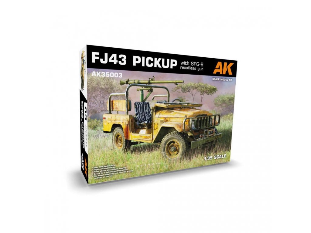 AK INTERACTIVE 1/35 FJ43 Pickup With SPG-9 Recoilless Gun