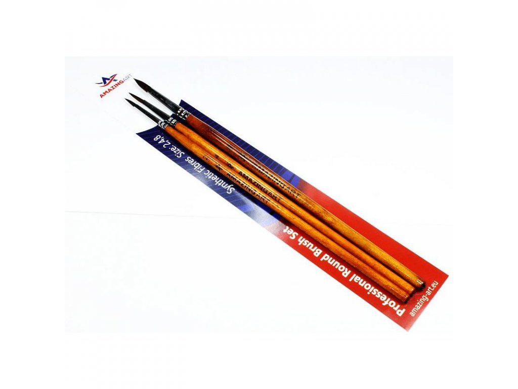 AMAZING 40252 Brush Set 3x Brush 0, 0, 2/0