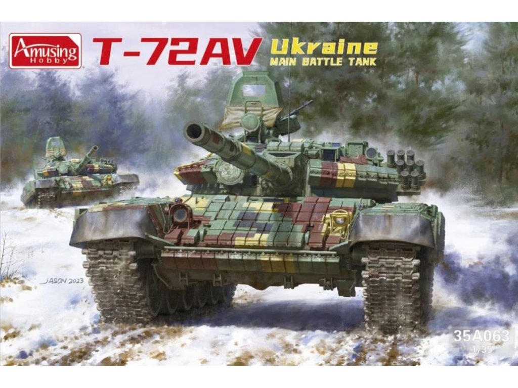 AMUSING 1/35 35A063 T-72AV Ukraine Main Battle Tank