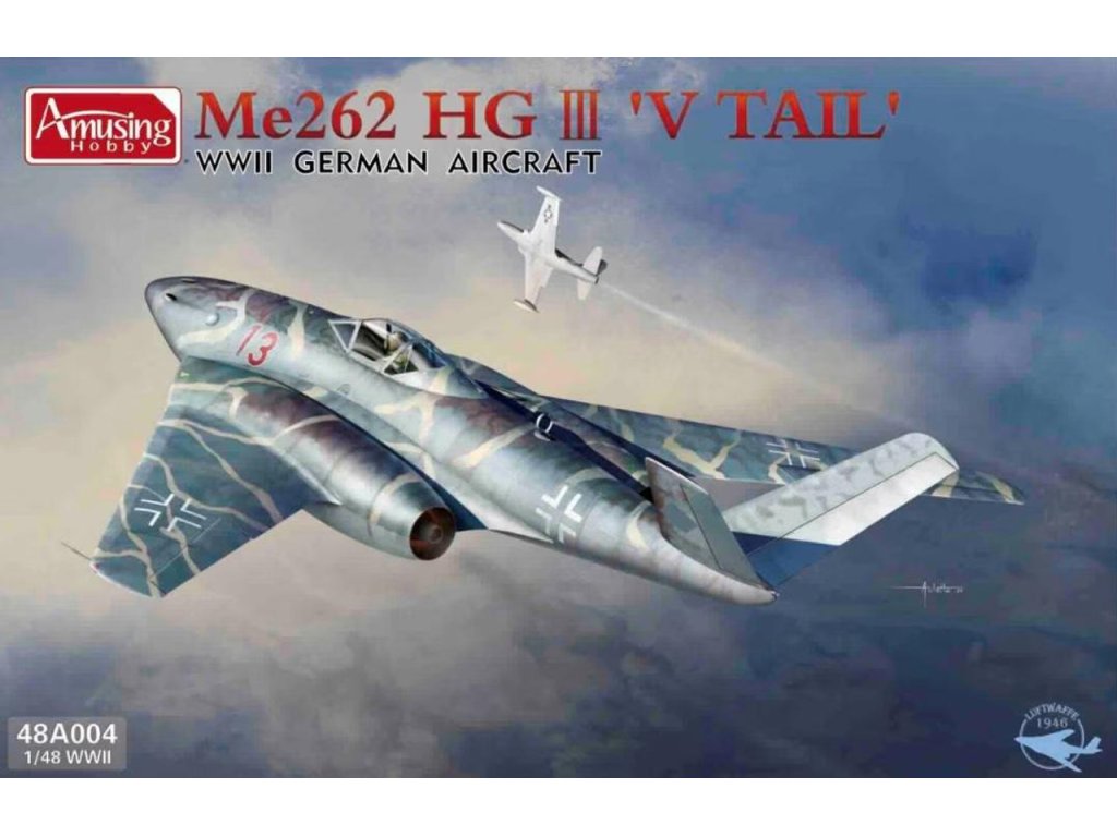 AMUSING 48A004 1/48 Me262 HG III "V Tail"