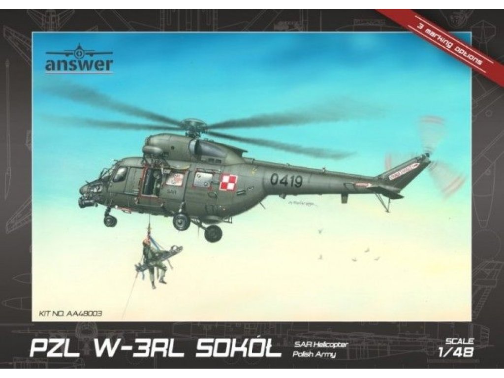 ANSWER 1/48 PZL W-3RL Sokół Sar Helicopter Polish Army
