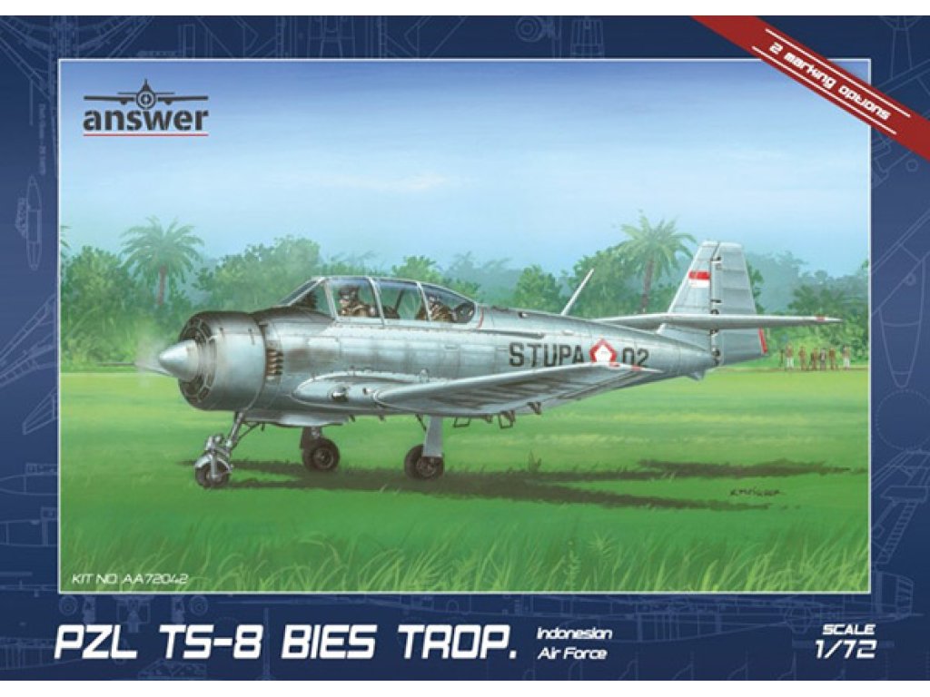 ANSWER AA72042 1/72 PZL TS-8 Bies Trop Indonesian Air Force