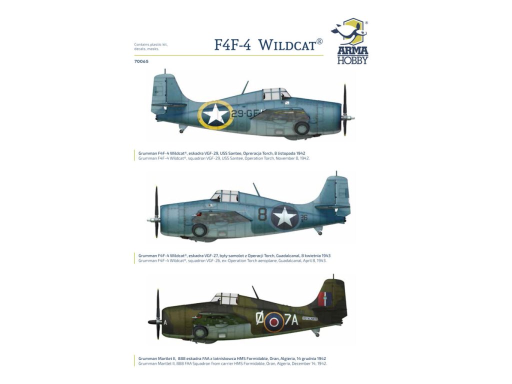 ARMA 70065 1/72 F4F-4 Wildcat Operation Torch