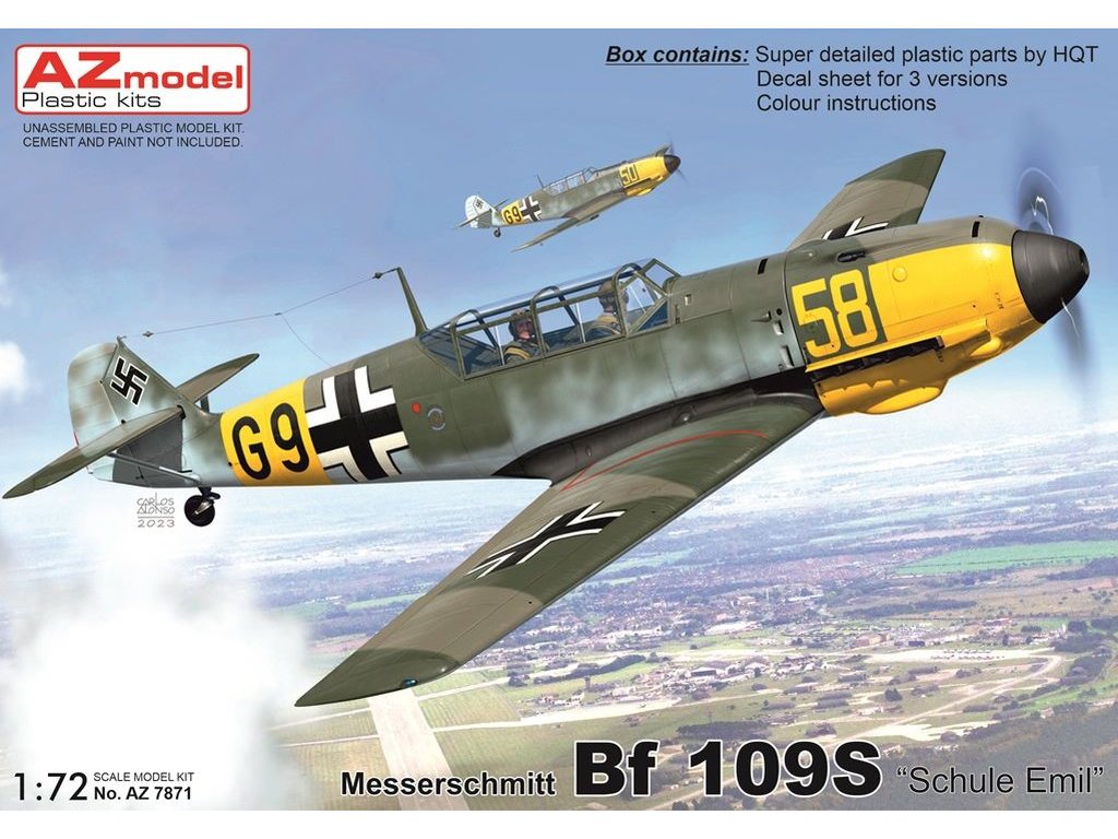 AZ MODEL 1/72 Bf 109S Schule Emil  WhatIf