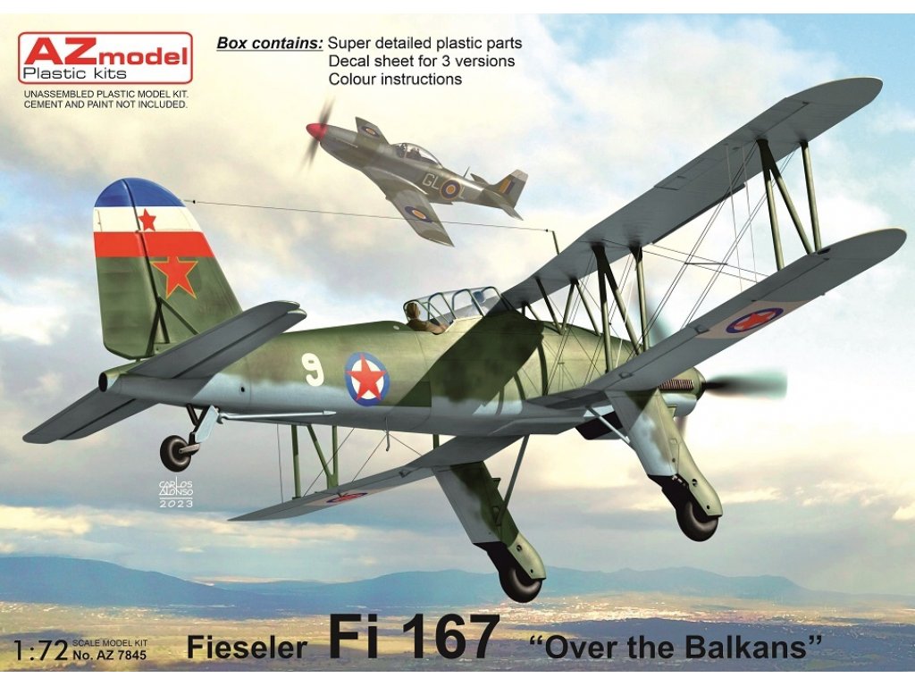 AZ MODEL 1/72 Fiesler Fi 167 Over the Balkans 