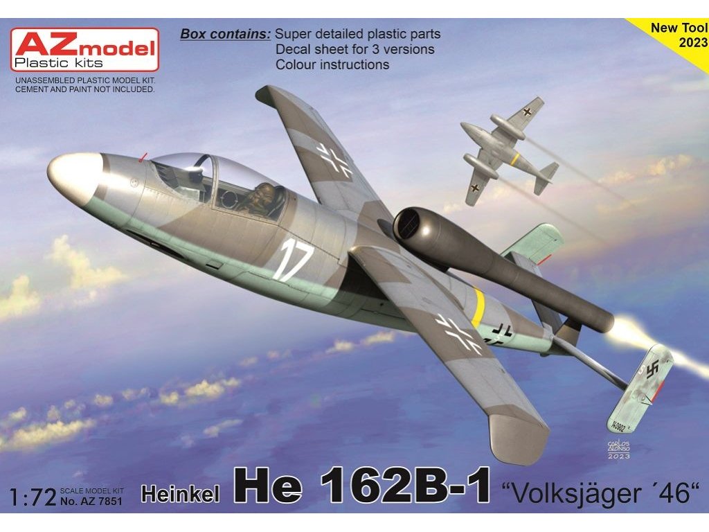 AZ MODEL 1/72 Heinkel He 162B-1 1946