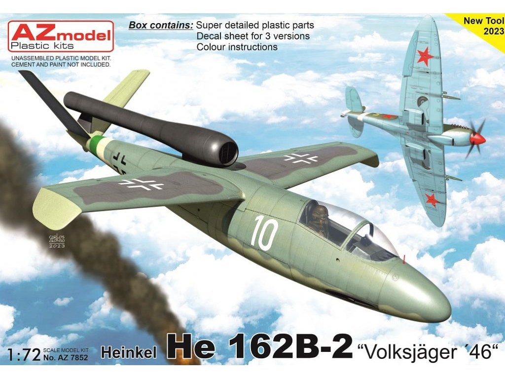 AZ MODEL 1/72 Heinkel He 162B-2 1946