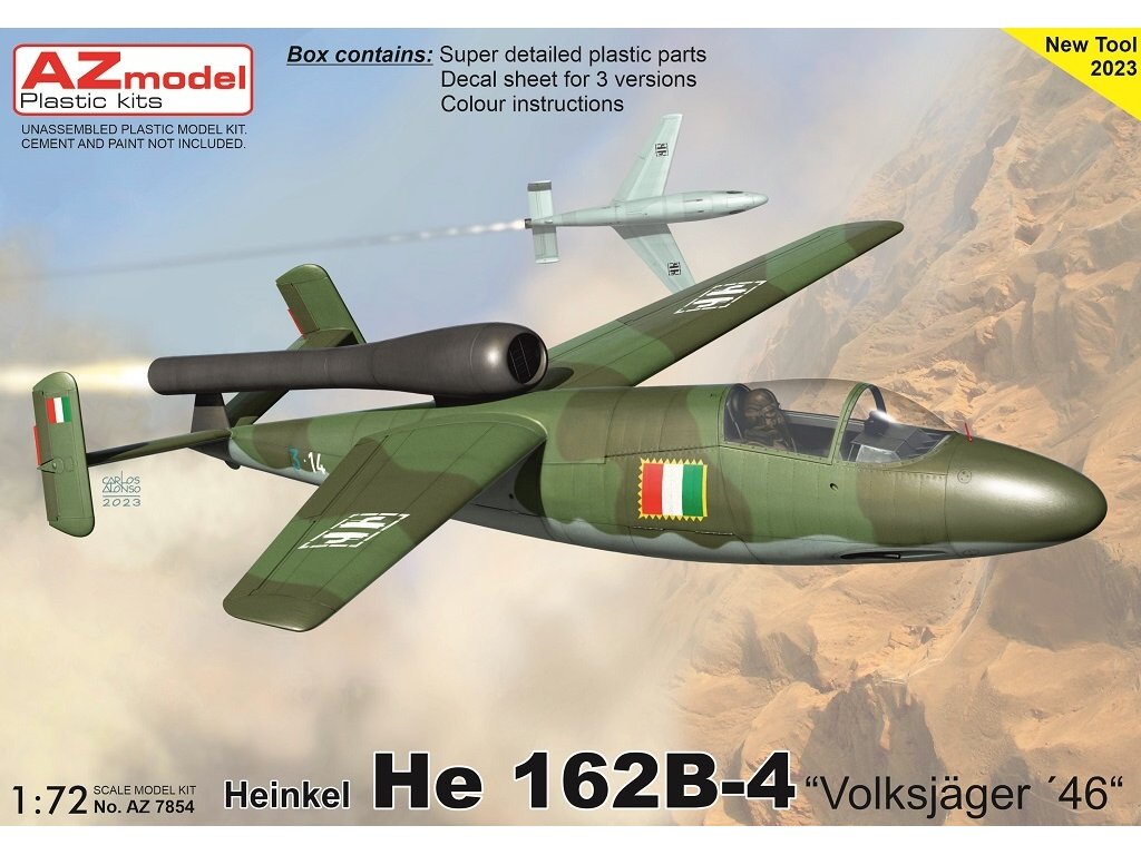 AZ MODEL 1/72 Heinkel He 162B-4 1946