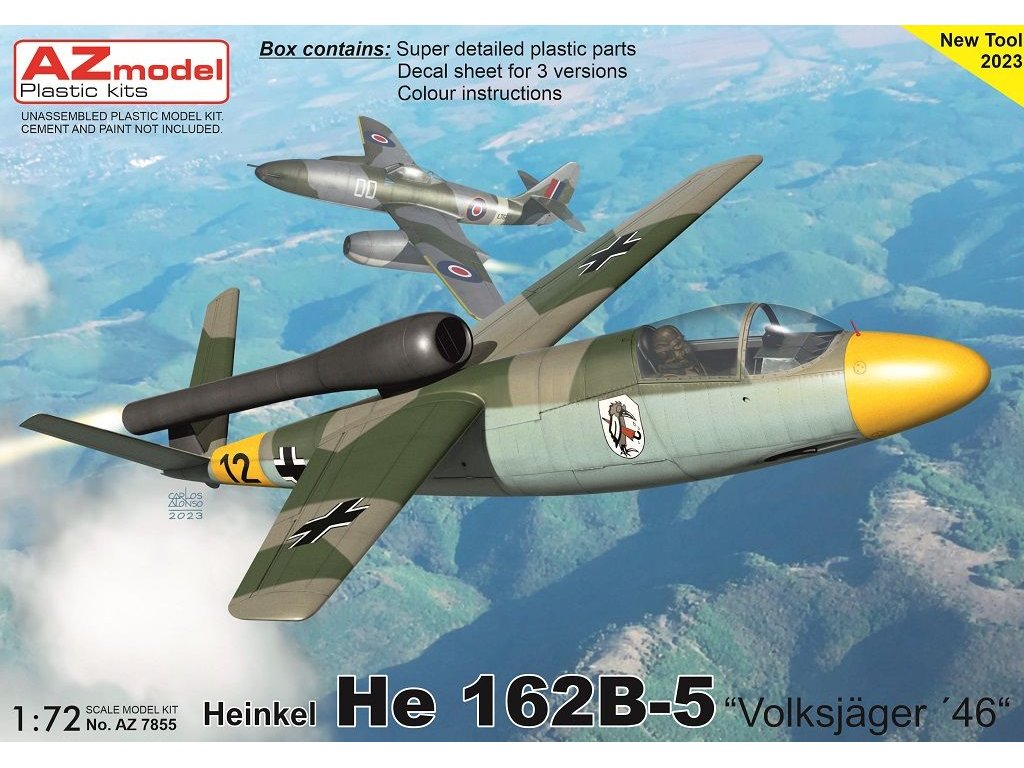 AZ MODEL 1/72 Heinkel He 162B-5 1946