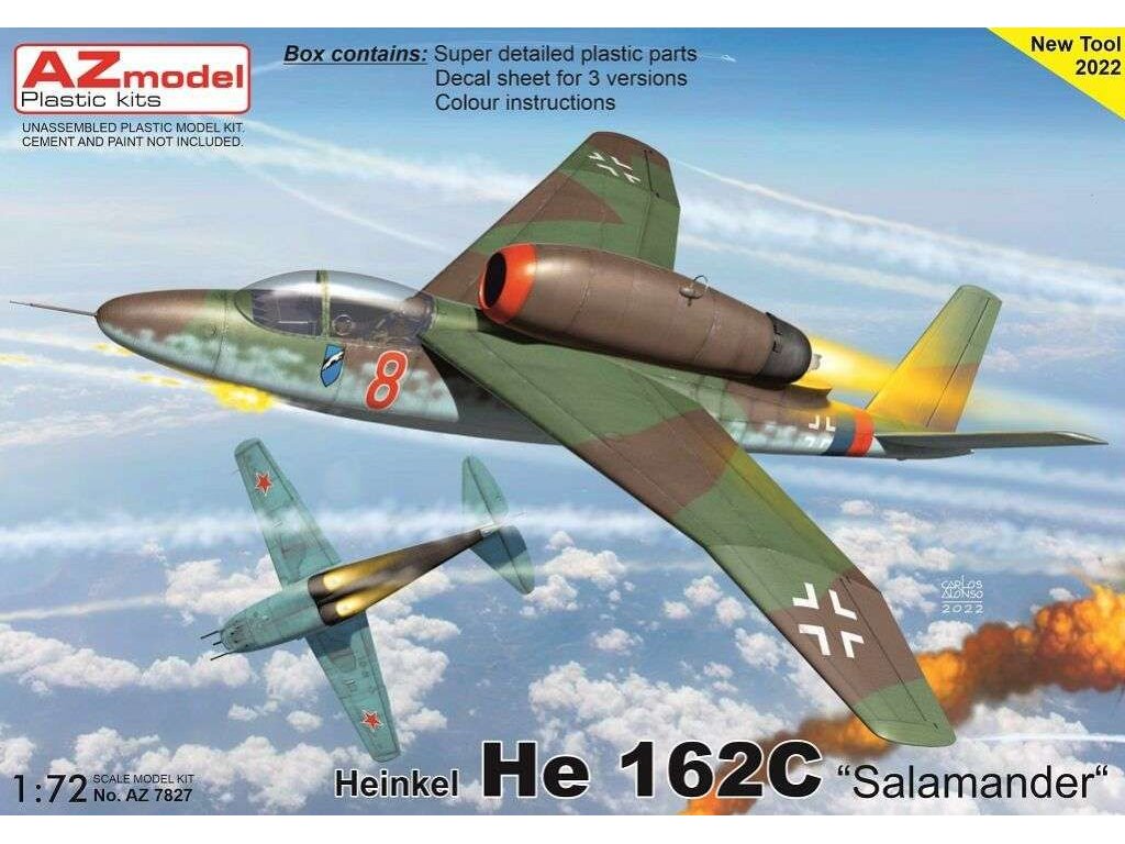 AZ MODEL 1/72 Heinkel He 162C Salamander