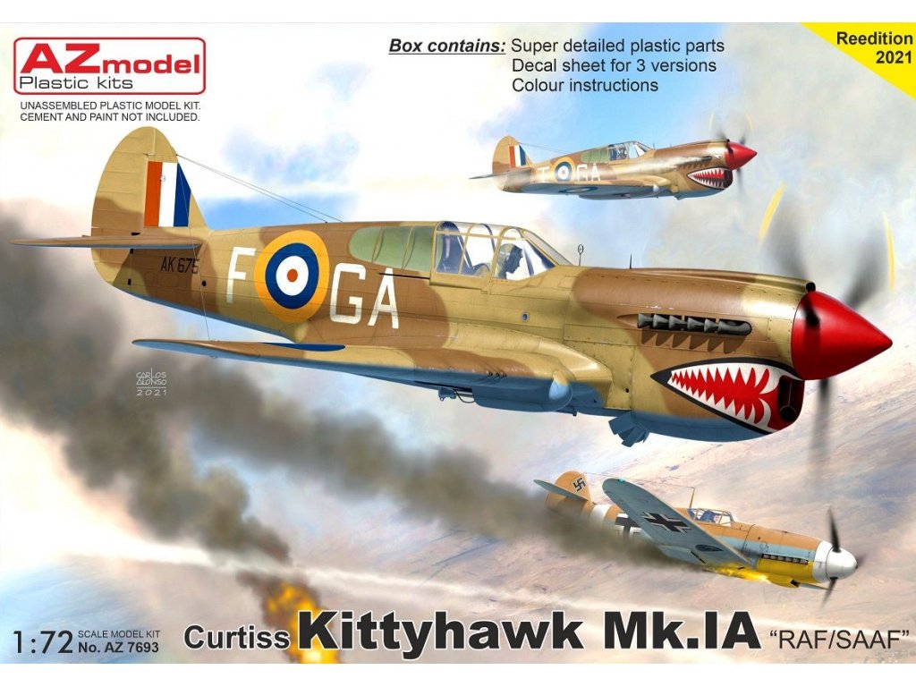 AZ MODEL 1/72 Kittyhawk Mk.Ia RAF/SAAF