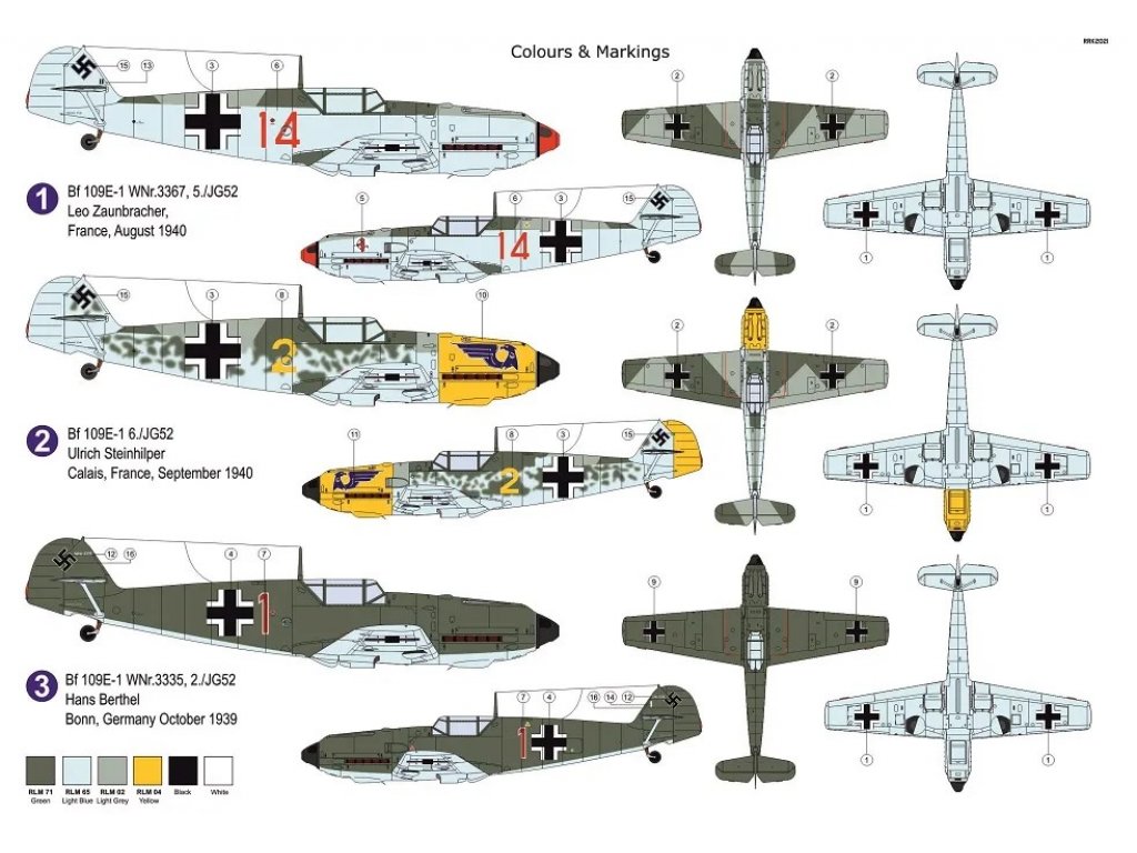 AZ MODEL 1/72 Messerschmitt Bf 109E-1 Experten 2 
