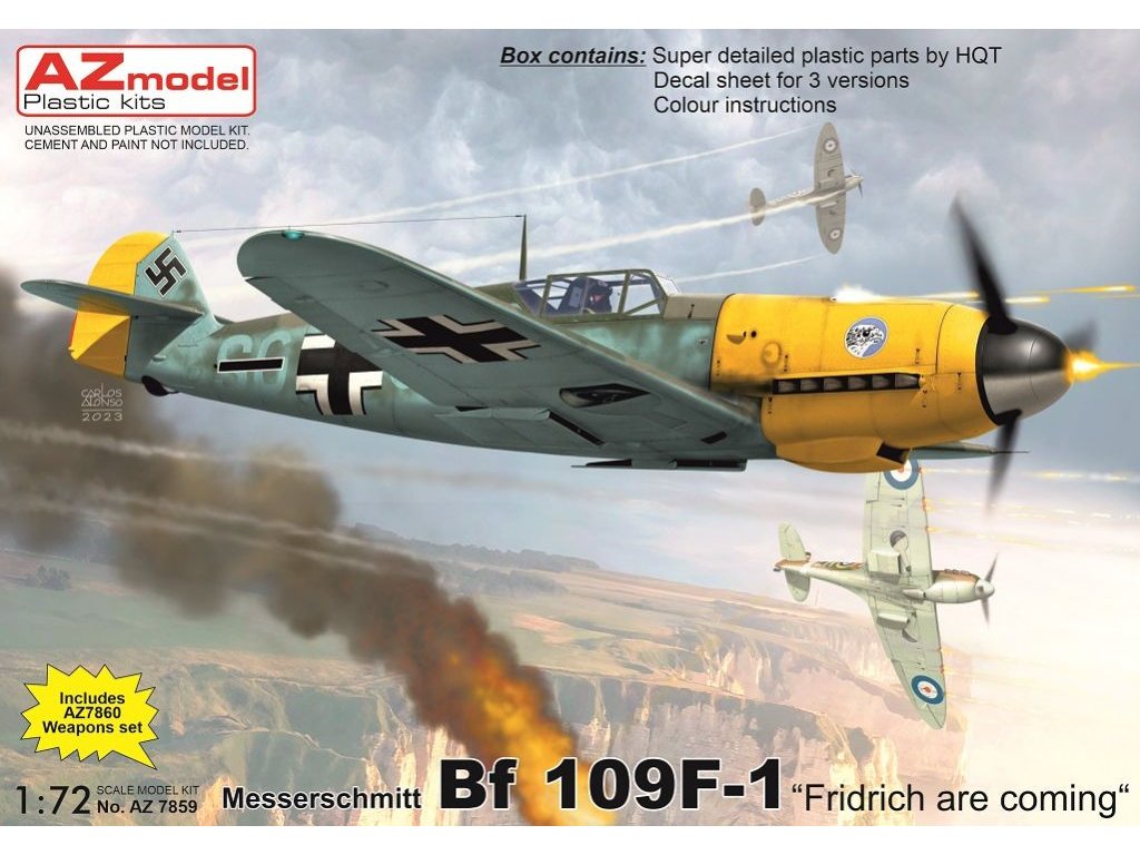 AZ MODEL 1/72 Messerschmitt Bf 109F-1 Friedrich are comming