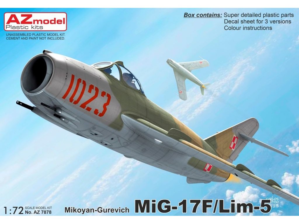 AZ MODEL 1/72 MiG-17F / Lim-5 (3x camo)